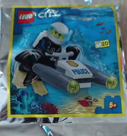 Police Diver with Underwater Scooter foil pack