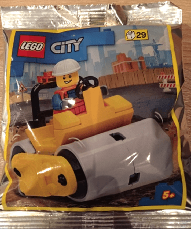 Worker with Road Roller foil pack