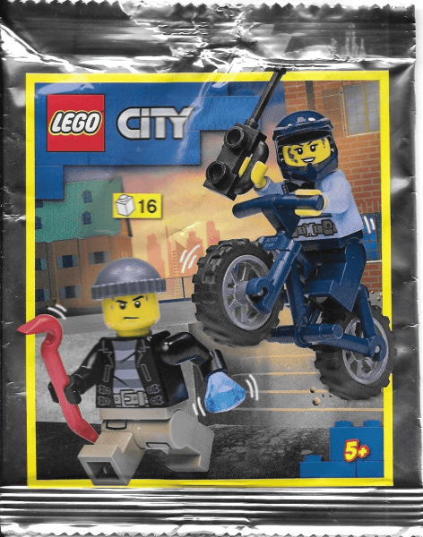 LEGO Policewoman with Bike and Crook foil pack (952211-1) set, 2022