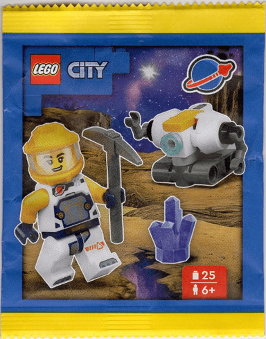 Astronaut with Robot paper bag