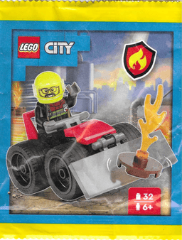 Firefighter with Buggy paper bag