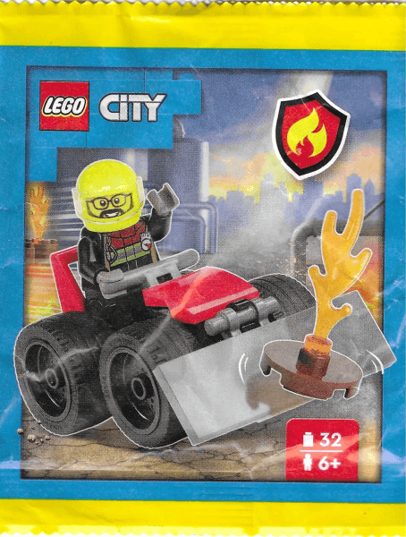 LEGO Firefighter with Buggy paper bag (952506-1) set, 2025