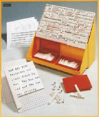 LEGO Typesetter's Shop (Composing Set) - French Version (9550-3) set, 1990