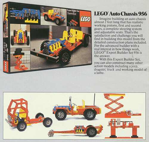 LEGO Auto Chassis (956-1) set, 1978