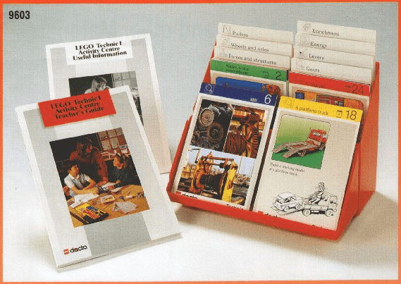 LEGO TECHNIC I Activity Centre Cards (Simple Machines Activity Center - ISBN 8777370228 for US Version) (9603-1) set, 1990