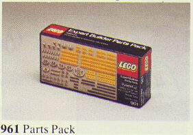 LEGO Expert Builder/Gear Parts (961-1) set, 1978