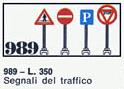 LEGO 10 Traffic Signs (989-1) set, 1969