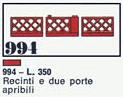 LEGO fences with garden gates (994-1) set