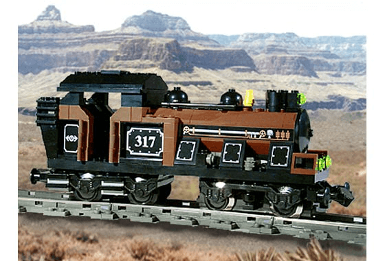 LEGO Large Train Engine Brown (KT106-1) set, 2001