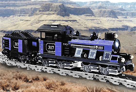 LEGO Large Train Engine with Tender Blue (KT203-1) set, 2001