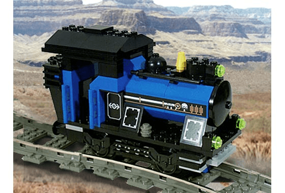 LEGO Small Train Engine Blue (KT303-1) set, 2001
