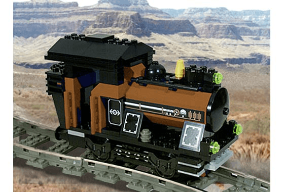 LEGO Small Train Engine Brown (KT306-1) set, 2001