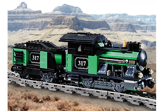 LEGO Small Train Engine with Tender Green (KT404-1) set, 2001