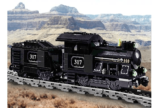 LEGO Small Train Engine with Tender Black (KT405-1) set, 2001