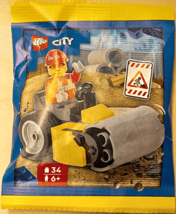 Worker with Steamroller paper bag