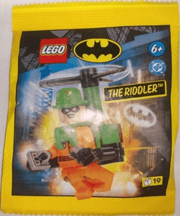 The Riddler with Helipack paper bag