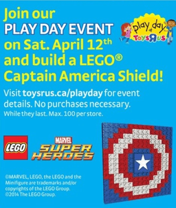 LEGO Toys "R" Us Exclusive Build - Captain America Shield (TRUSHIELD-3) set