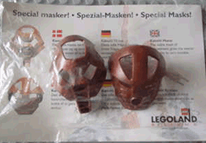 LEGO Special Masks! - 2 Bionicle Copper Kanohi (LEGOLAND Billund) (bilmasks-1) set, 2001