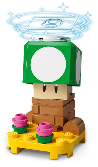 LEGO 1-Up Mushroom, Super Mario, Series 3 (Complete Set) (char03-1) set, 2021