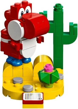 LEGO Red Yoshi, Super Mario, Series 5 (Complete Set) (char05-1) set