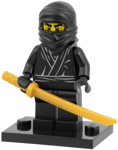 LEGO Ninja, Series 1 (Complete Set with Stand and Accessories) (col01-12) set, 2010