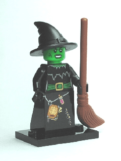 LEGO Witch, Series 2 (Complete Set with Stand and Accessories) (col02-4) set, 2010