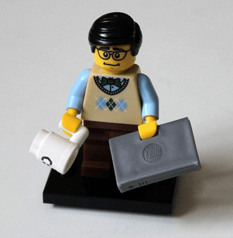 LEGO Computer Programmer, Series 7 (Complete Set with Stand and Accessories) (col07-12) set, 2012