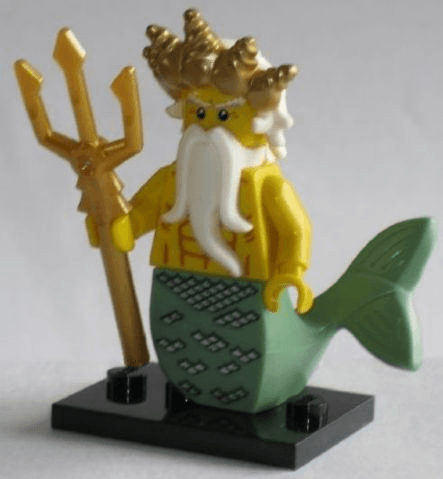 LEGO Ocean King, Series 7 (Complete Set with Stand and Accessories) (col07-5) set, 2012