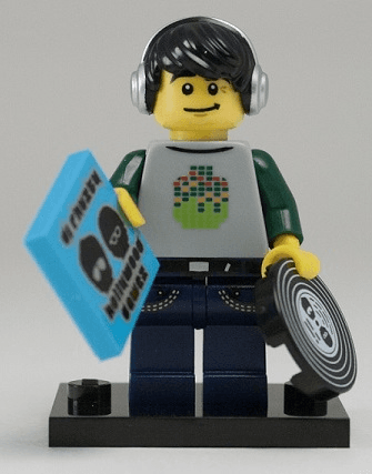LEGO DJ, Series 8 (Complete Set with Stand and Accessories) (col08-12) set, 2012