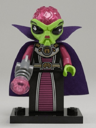 LEGO Alien Villainess, Series 8 (Complete Set with Stand and Accessories) (col08-16) set, 2012