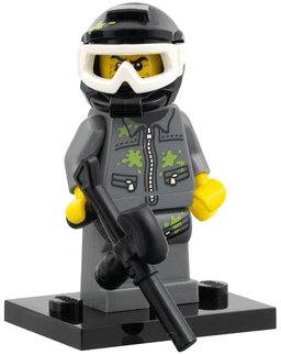 Paintball Player, Series 10 (Complete Set with Stand and Accessories)