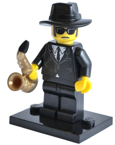 LEGO Saxophone Player, Series 11 (Complete Set with Stand and Accessories) (col11-12) set, 2013