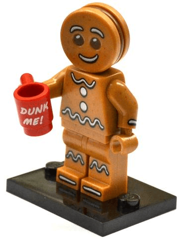 LEGO Gingerbread Man, Series 11 (Complete Set with Stand and Accessories) (col11-6) set, 2013