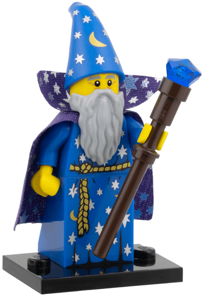 LEGO Wizard, Series 12 (Complete Set with Stand and Accessories) (col12-1) set, 2014