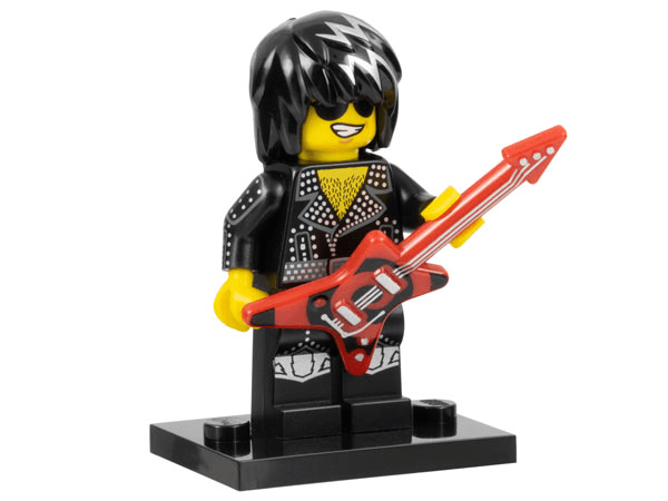 LEGO Rock Star, Series 12 (Complete Set with Stand and Accessories) (col12-12) set, 2014