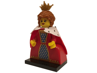 LEGO Queen, Series 15 (Complete Set with Stand and Accessories) (col15-16) set, 2016