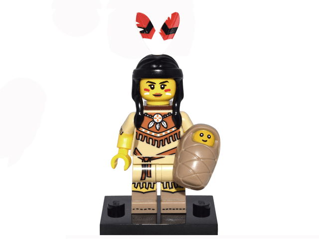 LEGO Tribal Woman, Series 15 (Complete Set with Stand and Accessories) (col15-5) set, 2016