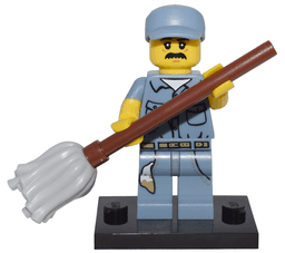 Janitor, Series 15 (Complete Set with Stand and Accessories)