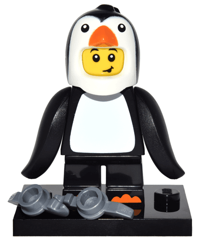 LEGO Penguin Boy, Series 16 (Complete Set with Stand and Accessories) (col16-10) set, 2016