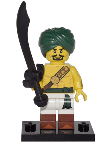 LEGO Desert Warrior, Series 16 (Complete Set with Stand and Accessories) (col16-2) set, 2016