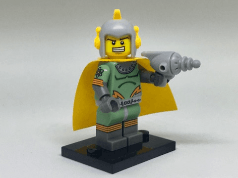 LEGO Retro Space Hero, Series 17 (Complete Set with Stand and Accessories) (col17-11) set, 2017