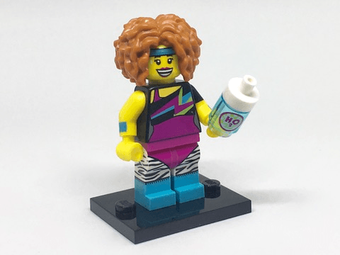 LEGO Dance Instructor, Series 17 (Complete Set with Stand and Accessories) (col17-14) set, 2017
