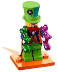 LEGO Party Clown, Series 18 (Complete Set with Stand and Accessories) (col18-4) set, 2018