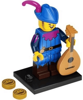 LEGO Troubadour, Series 22 (Complete Set with Stand and Accessories) (col22-3) set, 2022