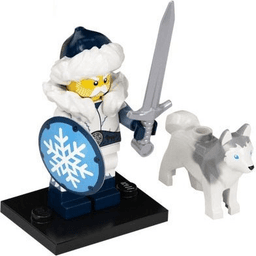 LEGO Snow Guardian, Series 22 (Complete Set with Stand and Accessories) (col22-4) set