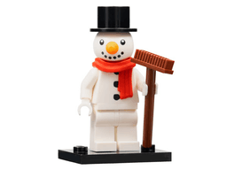 LEGO Snowman, Series 23 (Complete Set with Stand and Accessories) (col23-3) set