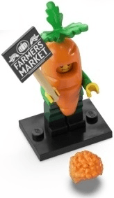Carrot Mascot, Series 24 (Complete Set with Stand and Accessories)