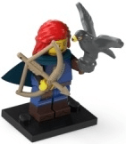 LEGO Falconer, Series 24 (Complete Set with Stand and Accessories) (col24-5) set, 2023