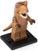 LEGO T-Rex Costume Fan, Series 24 (Complete Set with Stand and Accessories) (col24-6) set