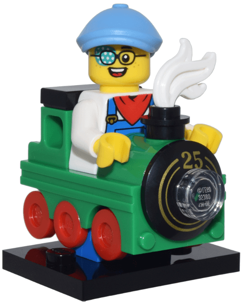 LEGO Train Kid, Series 25 (Complete Set with Stand and Accessories) (col25-10) set, 2024